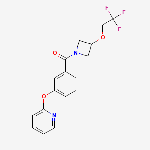 (3-(Pyridin-2-yloxy)phenyl)(3-(2,2,2-trifluoroethoxy)azetidin-1-yl)methanone