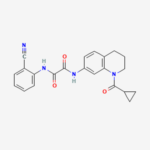 N'-(2-cyanophenyl)-N-[1-(cyclopropanecarbonyl)-3,4-dihydro-2H-quinolin-7-yl]oxamide