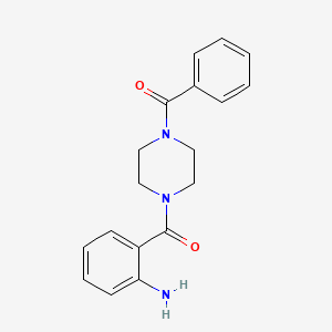 molecular formula C18H19N3O2 B2947693 {2-[(4-Benzoylpiperazin-1-yl)carbonyl]phenyl}amine CAS No. 899374-57-3