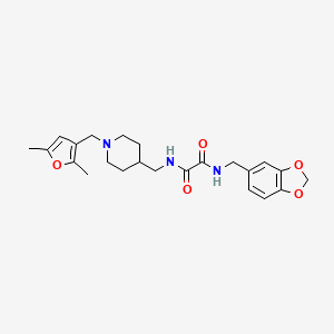 N1-(benzo[d][1,3]dioxol-5-ylmethyl)-N2-((1-((2,5-dimethylfuran-3-yl)methyl)piperidin-4-yl)methyl)oxalamide