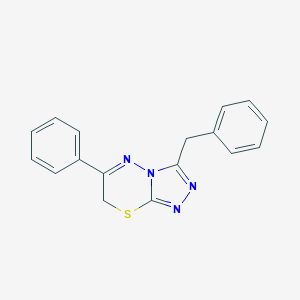 molecular formula C17H14N4S B294771 3-benzyl-6-phenyl-7H-[1,2,4]triazolo[3,4-b][1,3,4]thiadiazine 