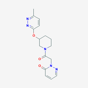 2-(2-(3-((6-methylpyridazin-3-yl)oxy)piperidin-1-yl)-2-oxoethyl)pyridazin-3(2H)-one