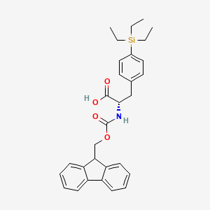 (2S)-2-(9H-Fluoren-9-ylmethoxycarbonylamino)-3-(4-triethylsilylphenyl)propanoic acid