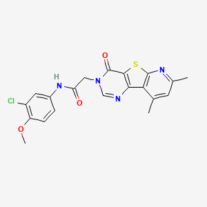 N-(3-chloro-4-methoxyphenyl)-2-(7,9-dimethyl-4-oxopyrido[3',2':4,5]thieno[3,2-d]pyrimidin-3(4H)-yl)acetamide