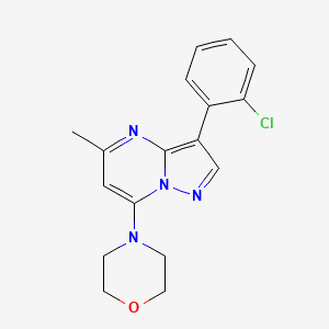 3-(2-Chlorophenyl)-5-methyl-7-(morpholin-4-yl)pyrazolo[1,5-a]pyrimidine
