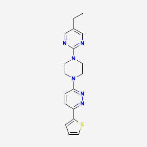 3-[4-(5-Ethylpyrimidin-2-yl)piperazin-1-yl]-6-thiophen-2-ylpyridazine