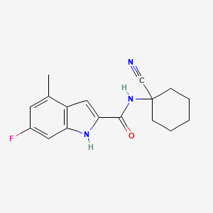 N-(1-Cyanocyclohexyl)-6-fluoro-4-methyl-1H-indole-2-carboxamide