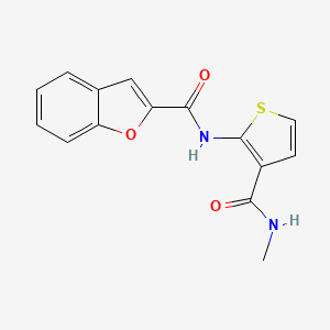 N-(3-(methylcarbamoyl)thiophen-2-yl)benzofuran-2-carboxamide