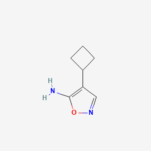 molecular formula C7H10N2O B2947749 4-环丁基-1,2-恶唑-5-胺 CAS No. 1779920-94-3