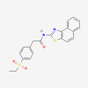 2-(4-(ethylsulfonyl)phenyl)-N-(naphtho[1,2-d]thiazol-2-yl)acetamide