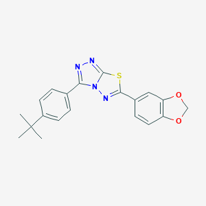 6-(1,3-Benzodioxol-5-yl)-3-(4-tert-butylphenyl)[1,2,4]triazolo[3,4-b][1,3,4]thiadiazole