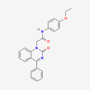 molecular formula C24H21N3O3 B2947775 N-(4-ethoxyphenyl)-2-(2-oxo-4-phenylquinazolin-1(2H)-yl)acetamide CAS No. 941907-27-3