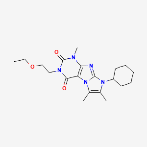 8-cyclohexyl-3-(2-ethoxyethyl)-1,6,7-trimethyl-1H-imidazo[2,1-f]purine-2,4(3H,8H)-dione