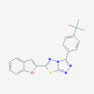 6-(1-Benzofuran-2-yl)-3-(4-tert-butylphenyl)[1,2,4]triazolo[3,4-b][1,3,4]thiadiazole