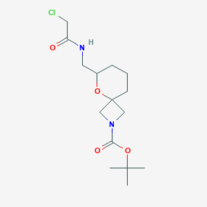 Tert-butyl 6-[[(2-chloroacetyl)amino]methyl]-5-oxa-2-azaspiro[3.5]nonane-2-carboxylate