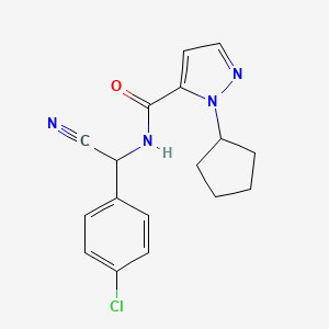 N-[(4-chlorophenyl)(cyano)methyl]-1-cyclopentyl-1H-pyrazole-5-carboxamide