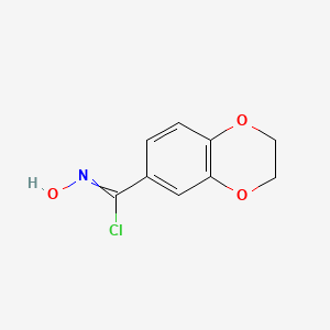 2,3-Dihydro-N-hydroxy-1,4-benzodioxin-6-carboximidoyl chloride