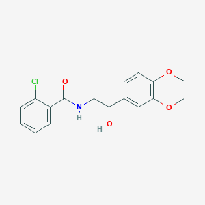 2-chloro-N-(2-(2,3-dihydrobenzo[b][1,4]dioxin-6-yl)-2-hydroxyethyl)benzamide
