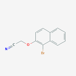 molecular formula C12H8BrNO B2947802 2-(1-Bromo-2-naphthyloxy)ethanenitrile CAS No. 188751-61-3