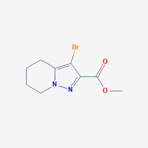 Methyl 3-bromo-4,5,6,7-tetrahydropyrazolo[1,5-A]pyridine-2-carboxylate