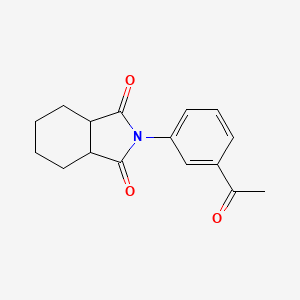 molecular formula C16H17NO3 B2947855 2-(3-acetylphenyl)hexahydro-1H-isoindole-1,3(2H)-dione CAS No. 339021-77-1