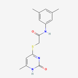 N-(3,5-dimethylphenyl)-2-[(6-methyl-2-oxo-1H-pyrimidin-4-yl)sulfanyl]acetamide