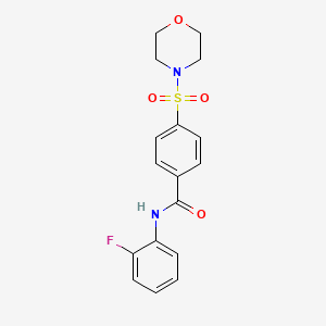 N-(2-fluorophenyl)-4-(morpholinosulfonyl)benzamide