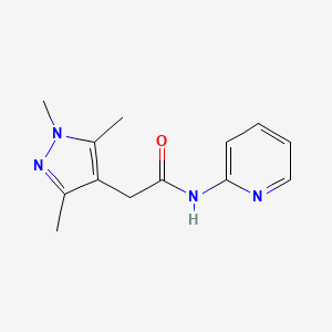N-(Pyridin-2-Yl)-2-(1,3,5-Trimethyl-1h-Pyrazol-4-Yl)acetamide
