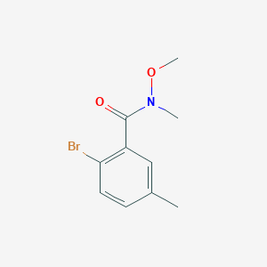 molecular formula C10H12BrNO2 B2947872 2-Bromo-N-methoxy-N,5-dimethylbenzamide CAS No. 1048108-06-0