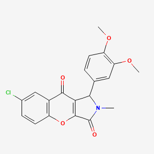 7-Chloro-1-(3,4-dimethoxyphenyl)-2-methyl-1,2-dihydrochromeno[2,3-c]pyrrole-3,9-dione
