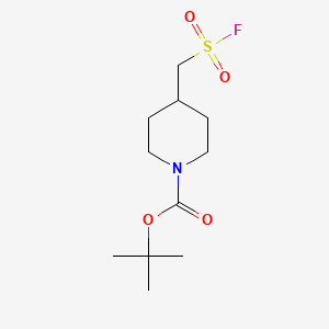 molecular formula C11H20FNO4S B2947909 Tert-butyl 4-((fluorosulfonyl)methyl)piperidine-1-carboxylate CAS No. 1888791-63-6