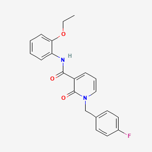 molecular formula C21H19FN2O3 B2947911 N-(2-ethoxyphenyl)-1-(4-fluorobenzyl)-2-oxo-1,2-dihydropyridine-3-carboxamide CAS No. 946246-26-0