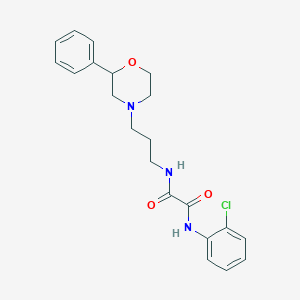 N1-(2-chlorophenyl)-N2-(3-(2-phenylmorpholino)propyl)oxalamide