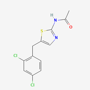 N-[5-[(2,4-dichlorophenyl)methyl]-1,3-thiazol-2-yl]acetamide