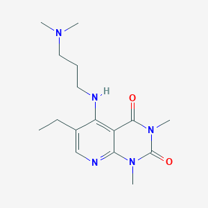5-((3-(dimethylamino)propyl)amino)-6-ethyl-1,3-dimethylpyrido[2,3-d]pyrimidine-2,4(1H,3H)-dione