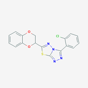 3-(2-Chlorophenyl)-6-(2,3-dihydro-1,4-benzodioxin-2-yl)[1,2,4]triazolo[3,4-b][1,3,4]thiadiazole