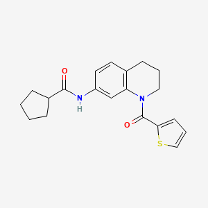 N-[1-(2-thienylcarbonyl)-1,2,3,4-tetrahydroquinolin-7-yl]cyclopentanecarboxamide