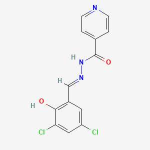 (E)-N'-(3,5-dichloro-2-hydroxybenzylidene)isonicotinohydrazide