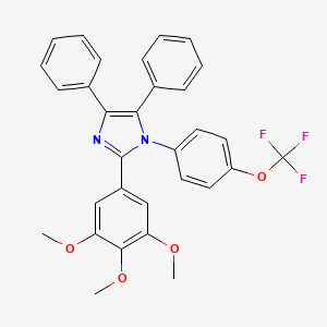 (4-(4,5-Diphenyl-2-(3,4,5-trimethoxyphenyl)imidazolyl)phenoxy)trifluoromethane