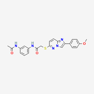 N-(3-acetamidophenyl)-2-((2-(4-methoxyphenyl)imidazo[1,2-b]pyridazin-6-yl)thio)acetamide