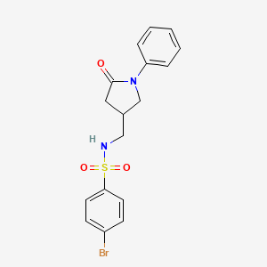 4-bromo-N-((5-oxo-1-phenylpyrrolidin-3-yl)methyl)benzenesulfonamide
