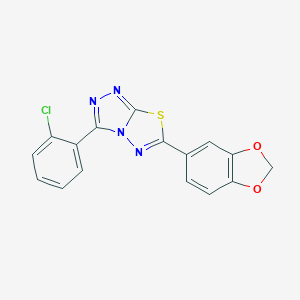 6-(1,3-Benzodioxol-5-yl)-3-(2-chlorophenyl)[1,2,4]triazolo[3,4-b][1,3,4]thiadiazole