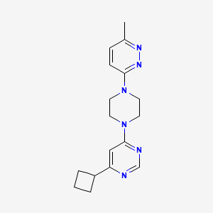 3-[4-(6-Cyclobutylpyrimidin-4-yl)piperazin-1-yl]-6-methylpyridazine