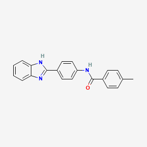 N-(4-(1H-benzo[d]imidazol-2-yl)phenyl)-4-methylbenzamide