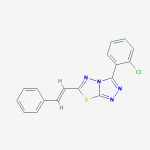 3-(2-Chlorophenyl)-6-(2-phenylvinyl)[1,2,4]triazolo[3,4-b][1,3,4]thiadiazole