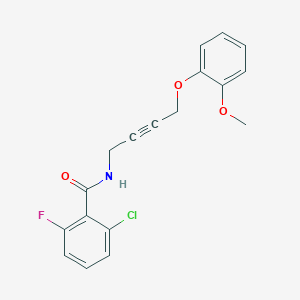 2-chloro-6-fluoro-N-(4-(2-methoxyphenoxy)but-2-yn-1-yl)benzamide
