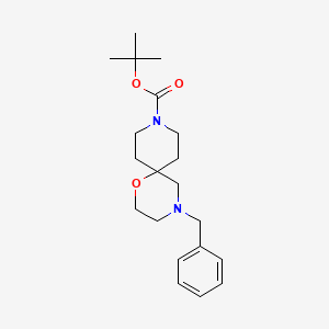 Tert-butyl 4-benzyl-1-oxa-4,9-diazaspiro[5.5]undecane-9-carboxylate