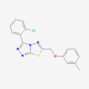 3-(2-Chlorophenyl)-6-[(3-methylphenoxy)methyl]-[1,2,4]triazolo[3,4-b][1,3,4]thiadiazole