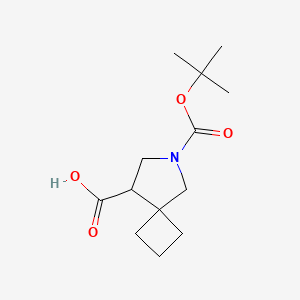 molecular formula C13H21NO4 B2948012 6-[(叔丁氧基)羰基]-6-氮杂螺[3.4]辛烷-8-羧酸 CAS No. 1314388-77-6