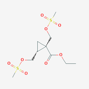 Ethyl (1R,2R)-1,2-bis(methylsulfonyloxymethyl)cyclopropane-1-carboxylate